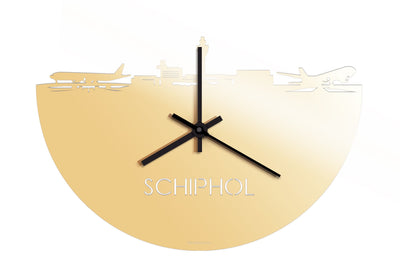 Skyline Klok Schiphol Goud Metallic