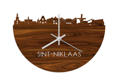 Skyline Clock Sint-Niklaas Rosewood
