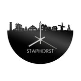 Skyline Klok Staphorst Zwart Glanzend