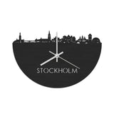 Skyline Klok Stockholm Black