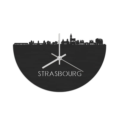 Skyline Clock Strasbourg Black