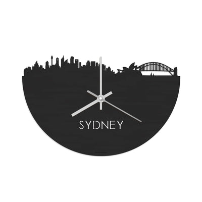 Skyline Clock Sydney Black