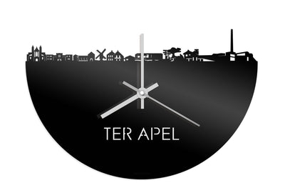 Skyline Clock Ter Apel Black Glossy