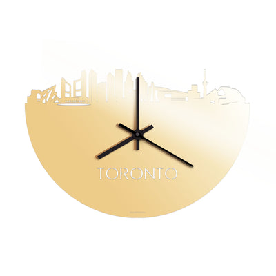 Skyline Clock Toronto Gold Metallic