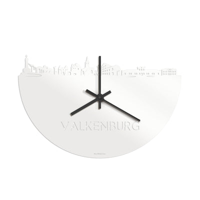 Skyline Clock Valkenburg White Glossy