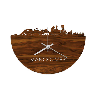 Skyline Clock Vancouver Rosewood