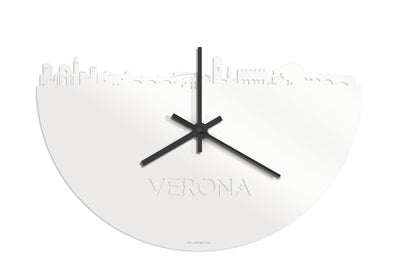 Skyline Clock Verona White Glossy