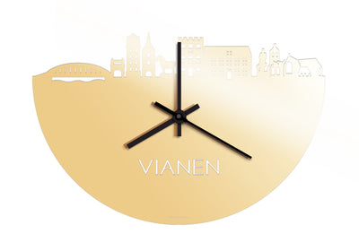 Skyline Clock Vianen Gold Metallic