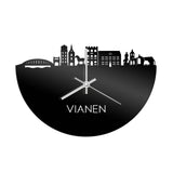 Skyline Klok Vianen Zwart Glanzend