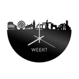 Skyline Klok Weert Zwart Glanzend