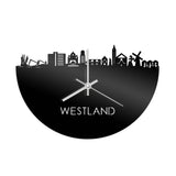 Skyline Klok Westland Zwart Glanzend
