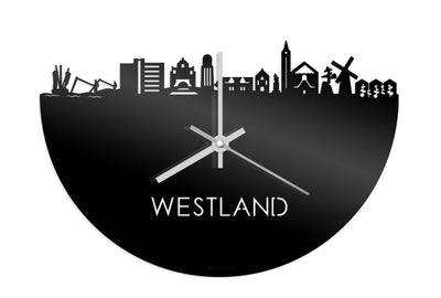 Skyline Clock Westland Black Glossy