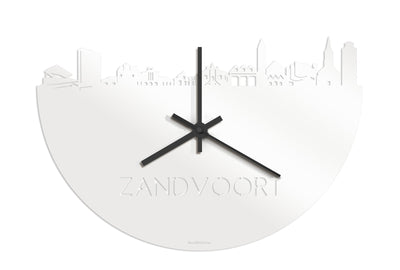 Skyline Klok Zandvoort Wit Glanzend