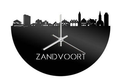 Skyline Klok Zandvoort Zwart Glanzend