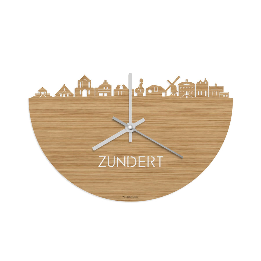 Skyline Klok Zundert Bamboe houten cadeau decoratie relatiegeschenk van WoodWideCities
