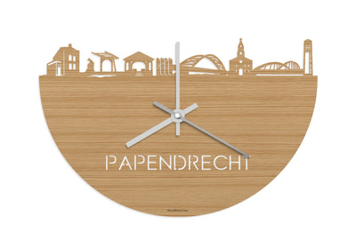 Skyline Clock Papendrecht Bamboo