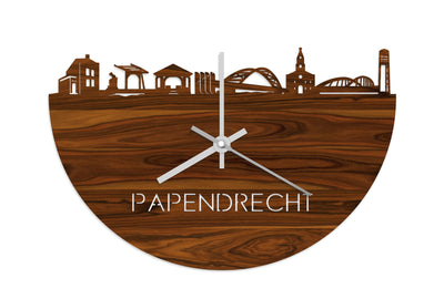 Skyline Clock Papendrecht Rosewood