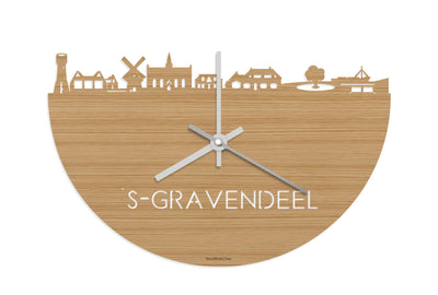 Skyline Clock 's-Gravendeel Bamboo