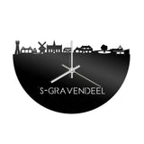 Skyline Klok 's-Gravendeel Zwart Glanzend