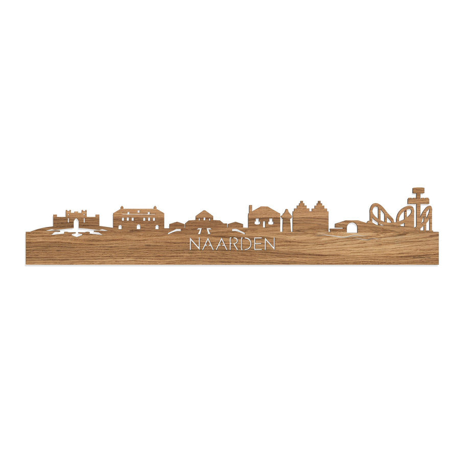 Skyline Naarden Eiken houten cadeau decoratie relatiegeschenk van WoodWideCities