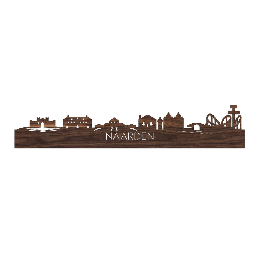 Skyline Naarden Noten houten cadeau decoratie relatiegeschenk van WoodWideCities