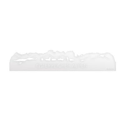 Skyline Österreich Alps White Glossy