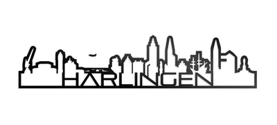 Skyline Shape Harlingen Zwart Glanzend