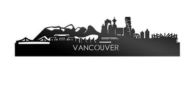 Skyline Vancouver Zwart Glanzend