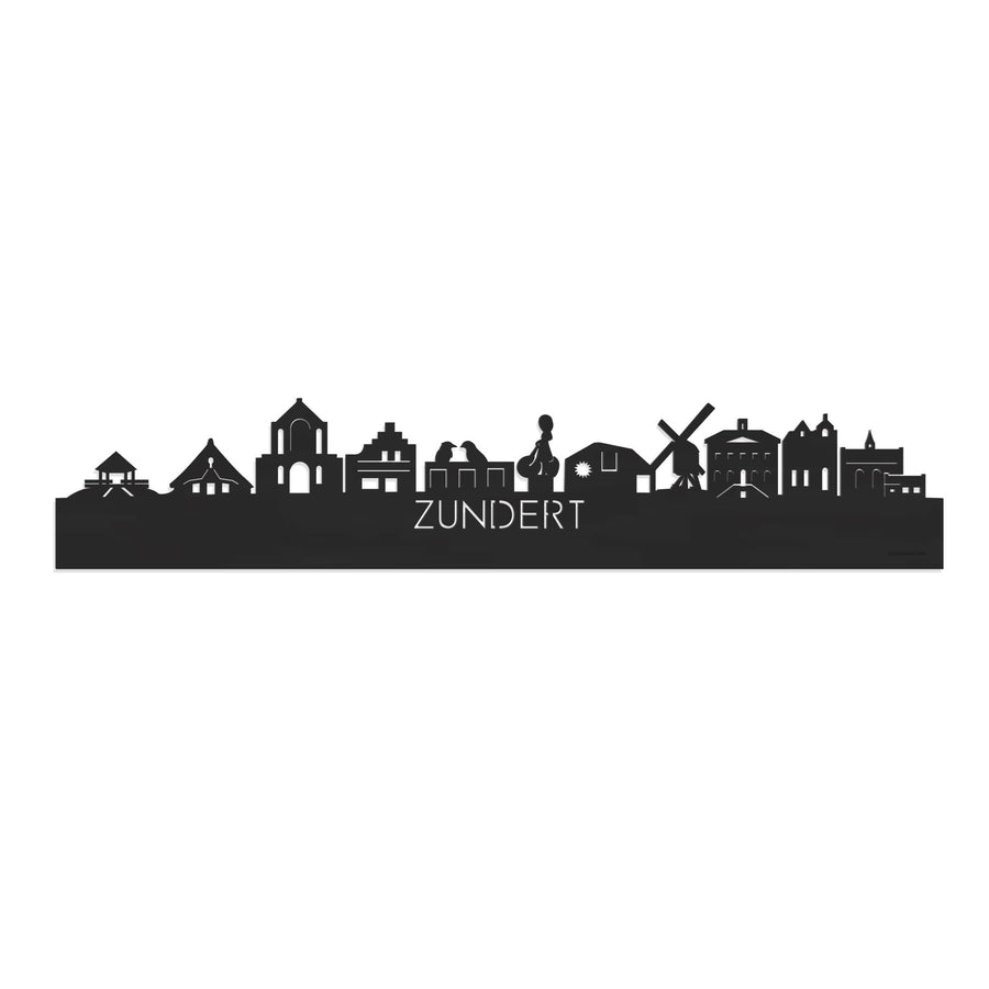 Skyline Zundert Zwart houten cadeau decoratie relatiegeschenk van WoodWideCities