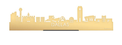 Standing Skyline Dallas Gold Metallic