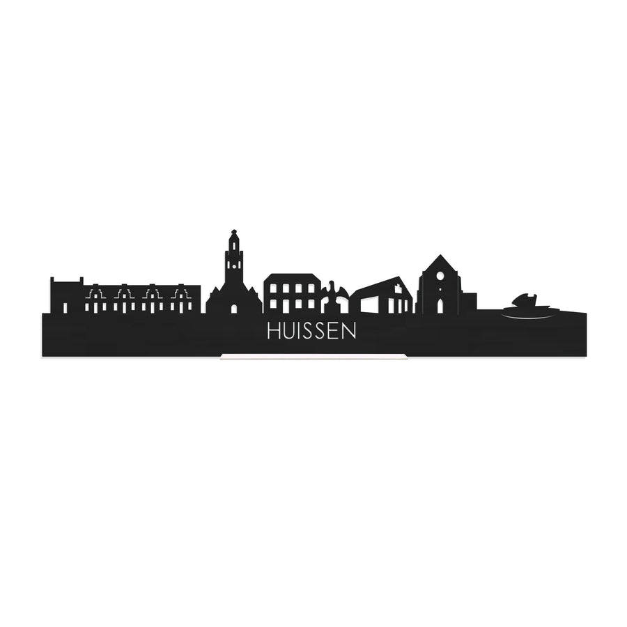 Standing Skyline Huissen Zwart houten cadeau decoratie relatiegeschenk van WoodWideCities