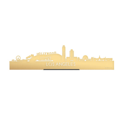Standing Skyline Los Angeles Gold Metallic