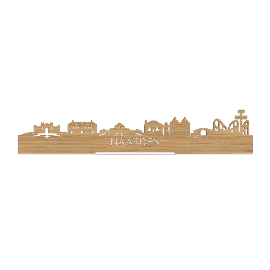 Standing Skyline Naarden Bamboe houten cadeau decoratie relatiegeschenk van WoodWideCities