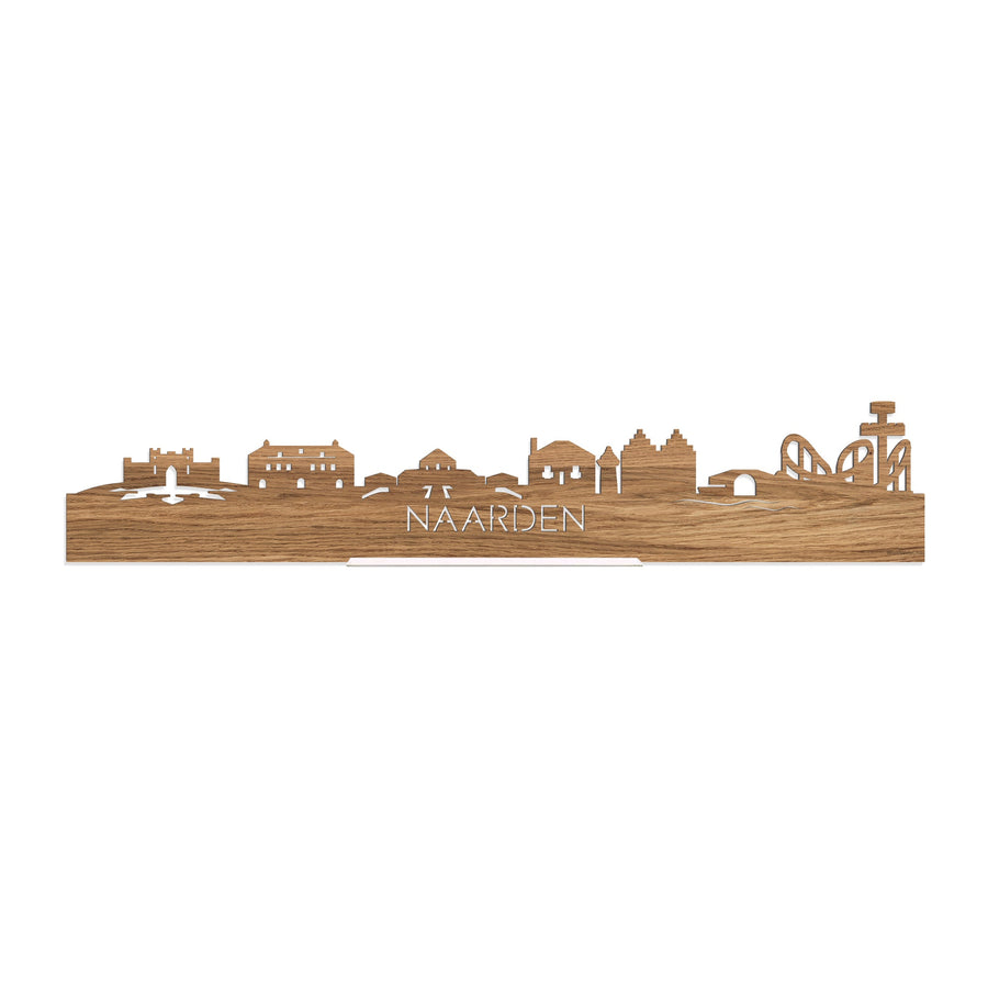 Standing Skyline Naarden Eiken houten cadeau decoratie relatiegeschenk van WoodWideCities