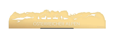 Standing Skyline Österreich Alps Gold Metallic