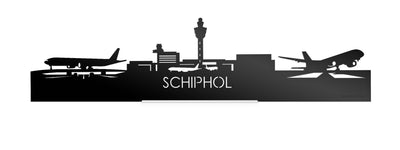 Standing Skyline Schiphol Zwart Glanzend