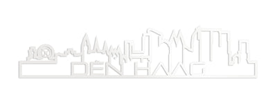 Standing Skyline Shape Den Haag Wit Glanzend