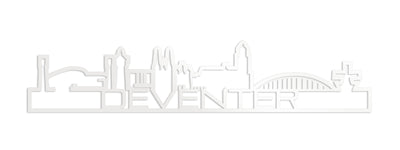 Standing Skyline Shape Deventer White Glossy