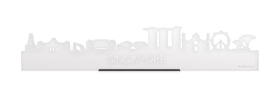 Standing Skyline Singapore White Glossy