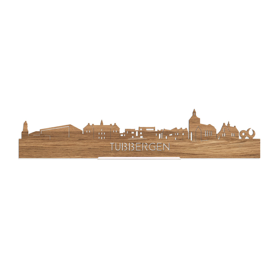 Standing Skyline Tubbergen Eiken houten cadeau decoratie relatiegeschenk van WoodWideCities