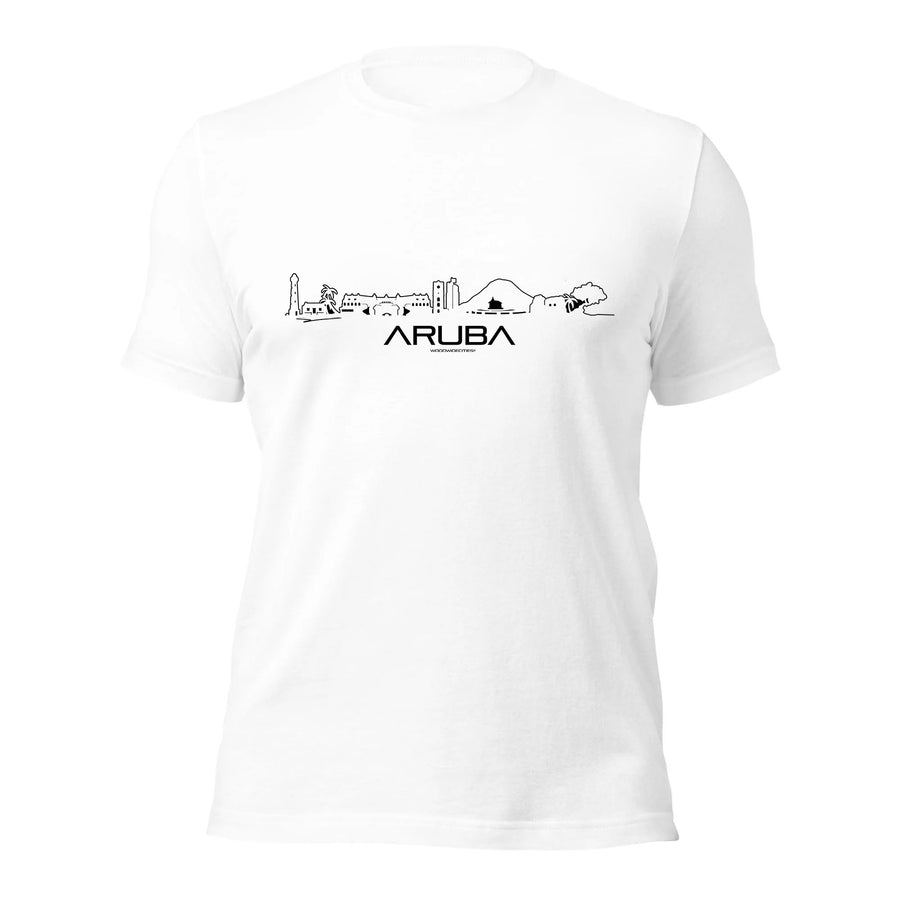 T-Shirt Aruba cadeau voor elke citylover decoratie kleding relatiegeschenk van WoodWideCities