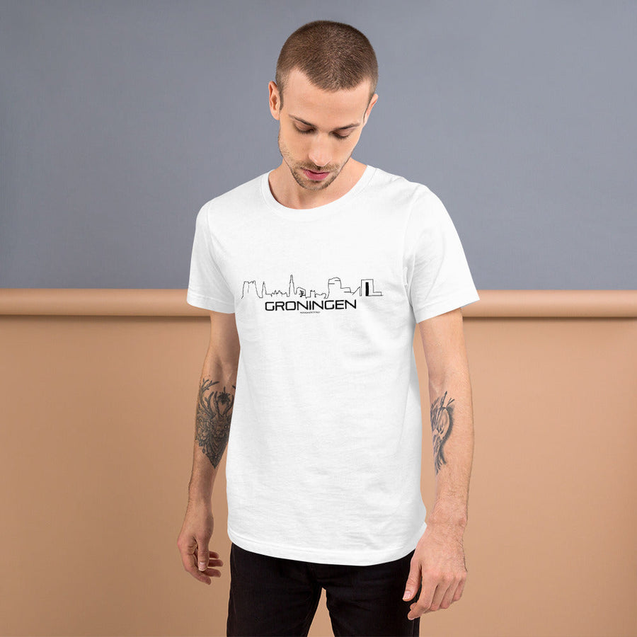 T-Shirt Groningen houten cadeau decoratie relatiegeschenk van WoodWideCities