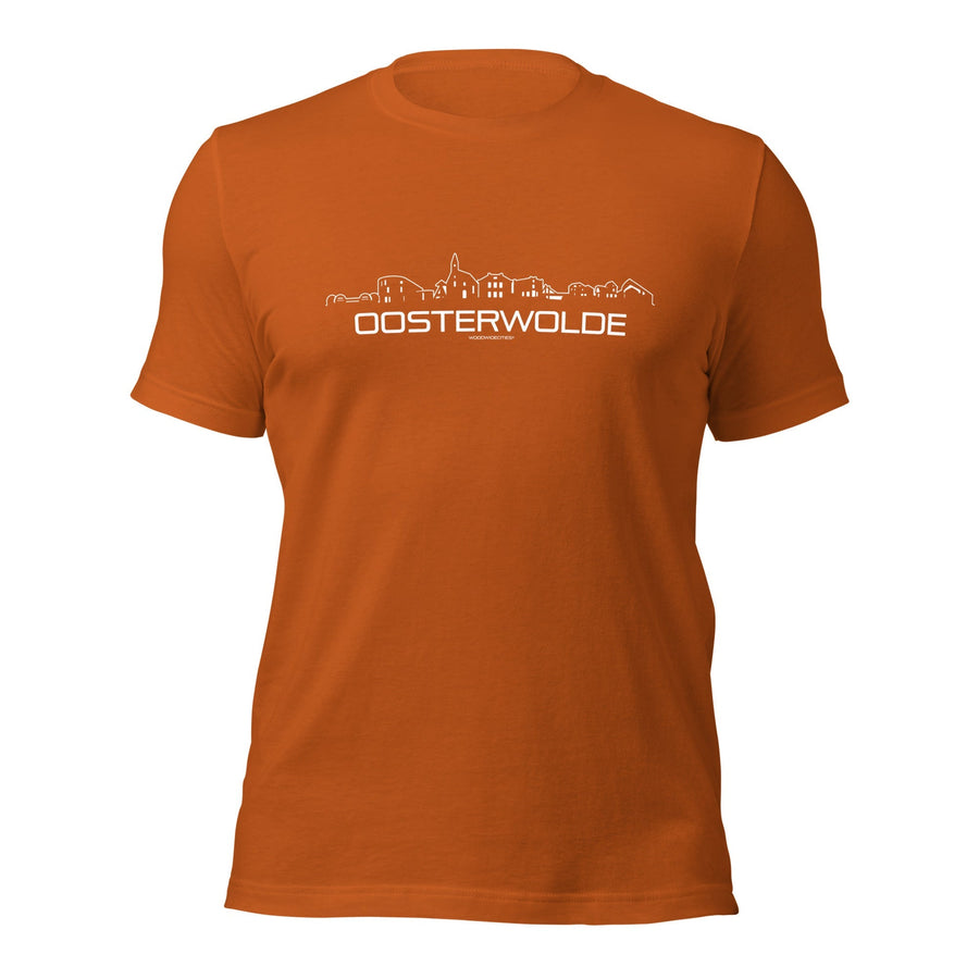 T-Shirt Oosterwolde Autumn S houten cadeau decoratie relatiegeschenk van WoodWideCities