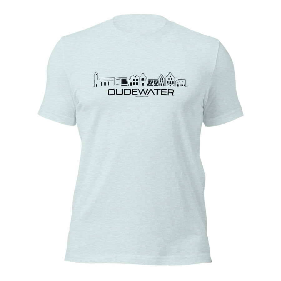 T-Shirt Oudewater Light Blue S houten cadeau decoratie relatiegeschenk van WoodWideCities