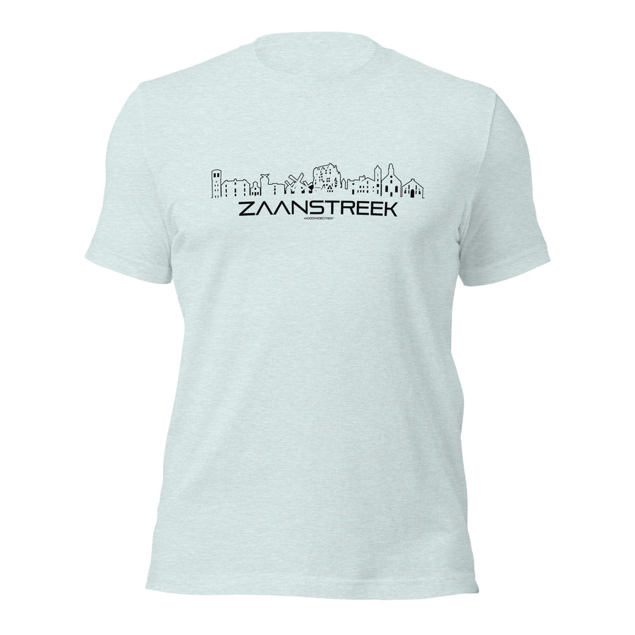 T-Shirt Zaanstreek Light Blue S houten cadeau decoratie relatiegeschenk van WoodWideCities