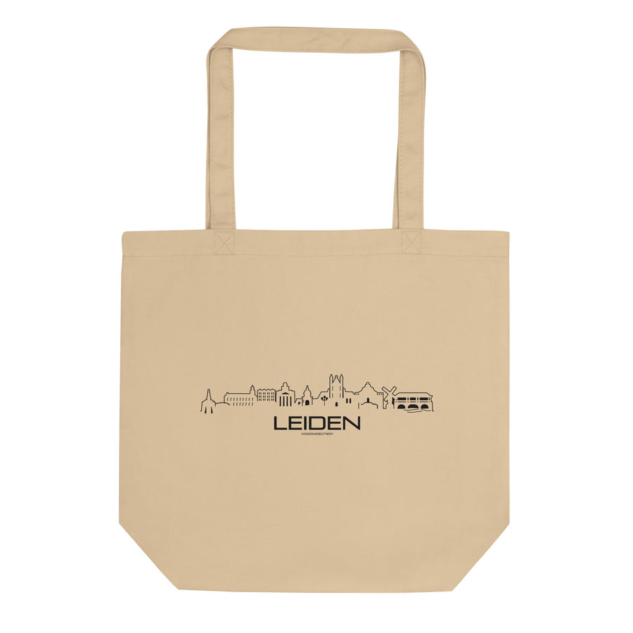 Tas Econscious Leiden Oyster houten cadeau decoratie relatiegeschenk van WoodWideCities