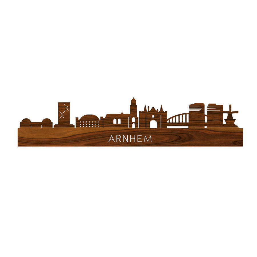 Skyline Arnhem Palissander 80 cm Zonder verlichting houten cadeau decoratie relatiegeschenk van WoodWideCities