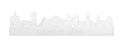 Skyline Bergen op Zoom Wit Glanzend