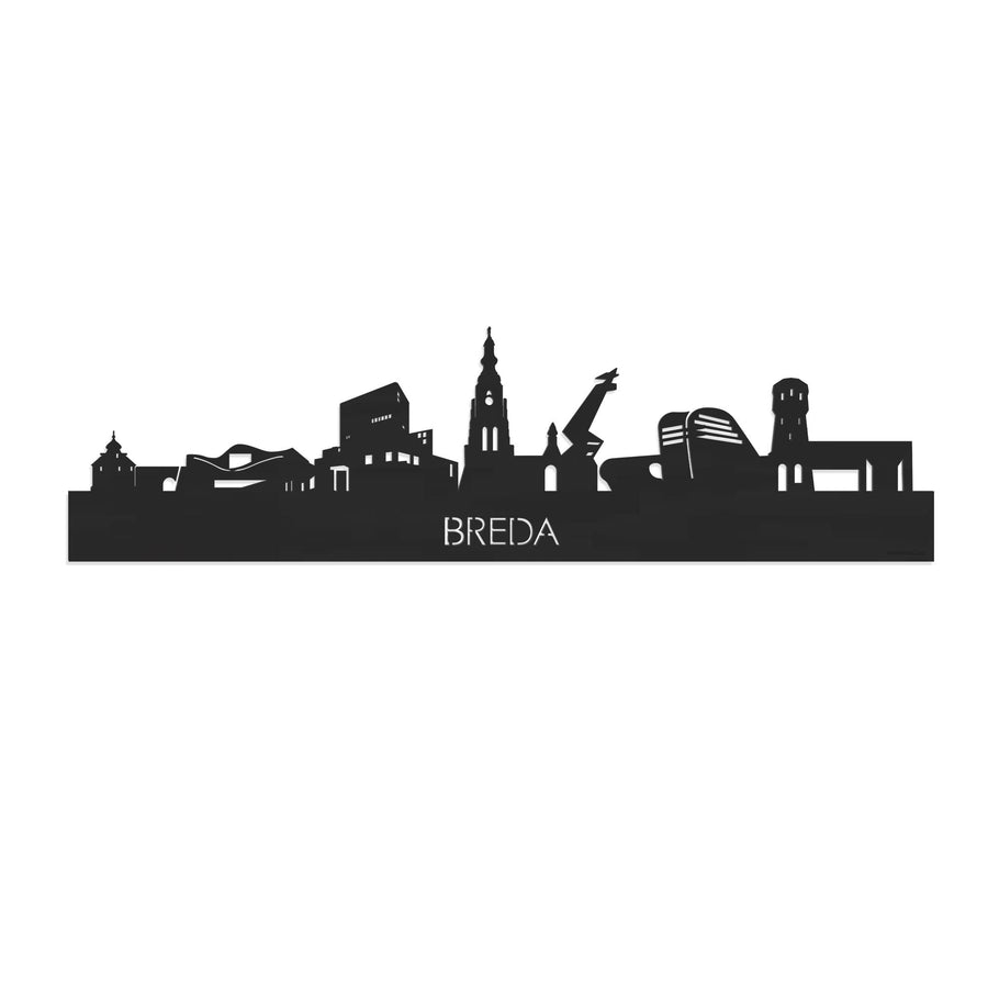 Skyline Breda Black 80 cm Zonder verlichting houten cadeau decoratie relatiegeschenk van WoodWideCities