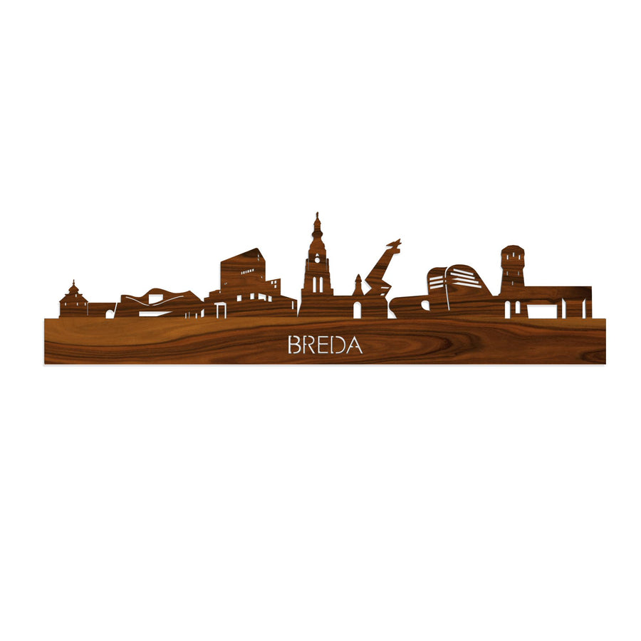 Skyline Breda Palissander 80 cm Zonder verlichting houten cadeau decoratie relatiegeschenk van WoodWideCities